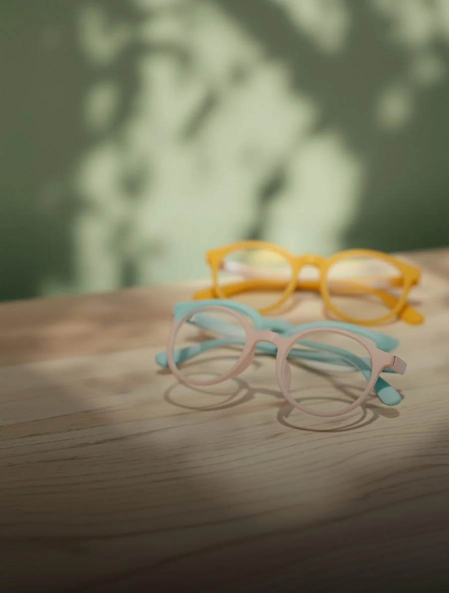 Colourful children's eyeglass frames